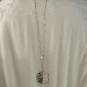 Loft Long Multicolored Stone Gold Necklace